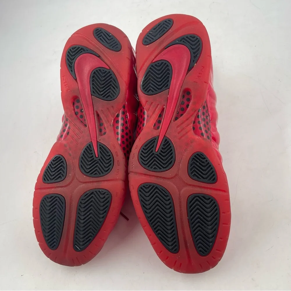 Nike Men’s Air Foamposite Pro - SZ 9.5 - Red Basketball Shoes Sneakers - Picture 10 of 16